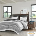 thumbnail image 2 of Noaman 3 Piece Cotton Comforter Set with Chenille Tufting, Gray Full/Queen Size, Farmhouse Style, 100% Cotton, Includes Comforter & 2 Shams, Machine Washable, 2 of 21