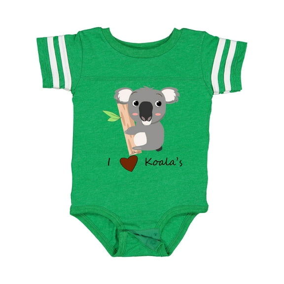 Inktastic I heart Koalas Boys or Girls Baby Bodysuit