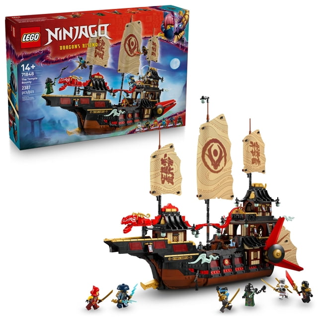 Juguete de construcción LEGO NINJAGO The Temple Bounty 71848 w/6 Ninja