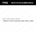 thumbnail image 2 of Max Advanced Brakes - Brake Kit for 2019 2020 2021 Nissan Altima AWD w/ 11.02" Dia Rear Rotors Front and Rear Replacement Geomet Coated Disc Brake Rotors and Ceramic Brake Pads, 2 of 9
