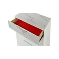 thumbnail image 3 of Mist Chest - Solid + Manufactured Wood Lacquer & Marble Detailing in White, 3 of 4
