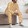 thumbnail image 7 of Pofeuu Ping-Pong Table Tennis Racket Print Men's Long Sleeve Pajama Set Pijamas Para Hombres Pijamas Para Hombres Mens Pajamas Set-Large, 7 of 7