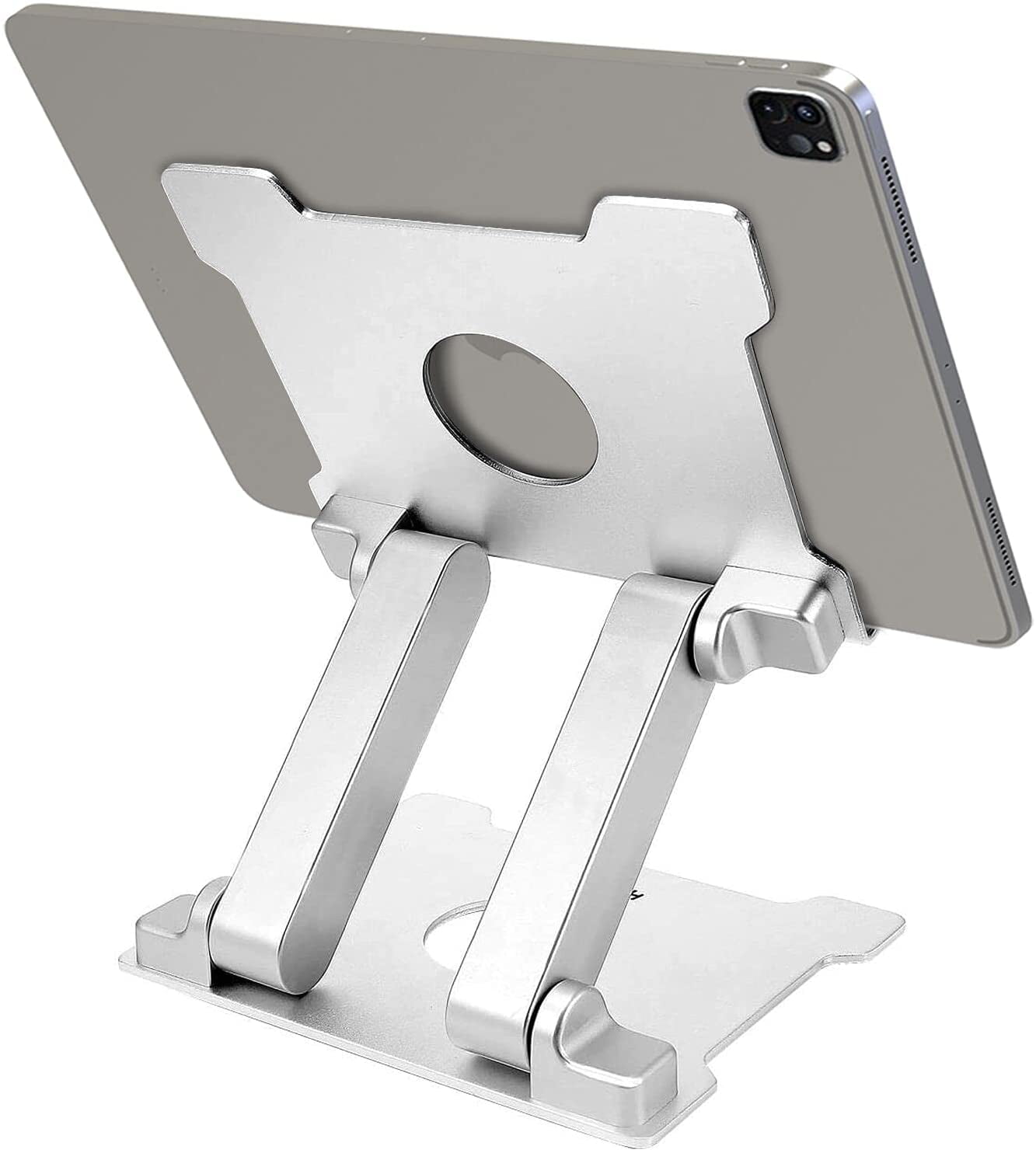 High-quality Tablet Holder, Adjustable Folding All-aluminum Solid Up To 13  Inches Tablet Holder 
