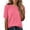 Pink, variant on Active Tops Women Compression Shirt Long Sleeve Loose Fit Short Sleeve Women Ringer Tee Casual Workout Tops Women Summer T Shirts Shirts Women Raglan Shirts for Women Ladies Shirt Green L