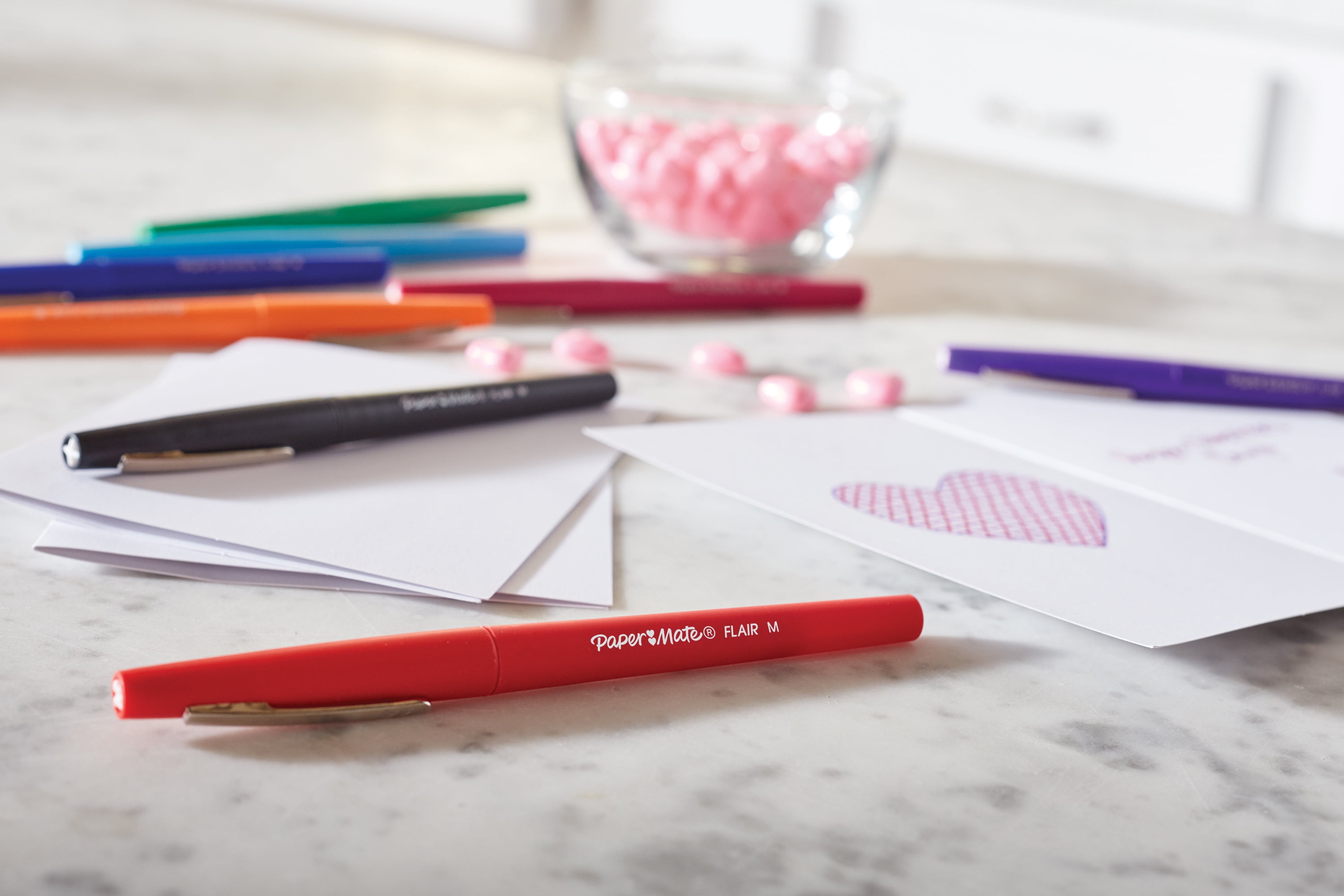 Paper Mate® Flair!® Medium Point Vivid Colors Felt Tip Pens - Assorted, 4  pk - Fry's Food Stores