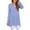 Speckled Blue, variant on Anygrew Women's Long Sleeve V Neck Shirts Casual Tunic Tops Blouse
