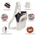 thumbnail image 4 of Bolso bandolera DIOMO Antirrobo pequeño para mujer de piel vegana, 4 of 6
