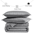 thumbnail image 5 of Southshore Fine Living, Inc. Grey Cal/King Quilt Bedding Set with 2 Quilted Pillow Shams, Steel Grey, 5 of 8
