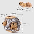 thumbnail image 3 of Laifug Hidden Squirrel Plush Dog Toy Interactive Squeaky Dog Toy Hide and Seek, L L Squirrel, 3 of 6
