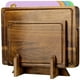 thumbnail image 1 of Juego de 3 Tablas para Picar, Juego de Tablas para Picar Cocina con Soporte, Incluye 4 Piezas Alfombrillas para Cortar de Plástico Flexible, Perfectas Como Herramientas y Gadgets de Cocina, 1 of 4