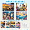 thumbnail image 2 of Puzzles Jeacirio 100 piezas para niños de 4 a 10 años con paquete de 4, 2 of 7