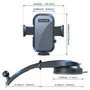 [Universal Car Phone Holder] TOPK Upgrade Car Phone Holder Mount, Universal Cell Phone Car Mount for Dashboard Car Dash Mount Mobile Holder for iPhone, Samsung And All Android Smart Phones
