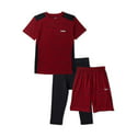 Hind 3-Pieces Boys T-Shirt Training Compression Pants and Shorts