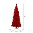 thumbnail image 2 of Vickerman K168068LED Arbre de Noël en Sapin Rouge 6.5 Pi x 37 Po avec Lumière LED DuraLit 400, 2 of 2