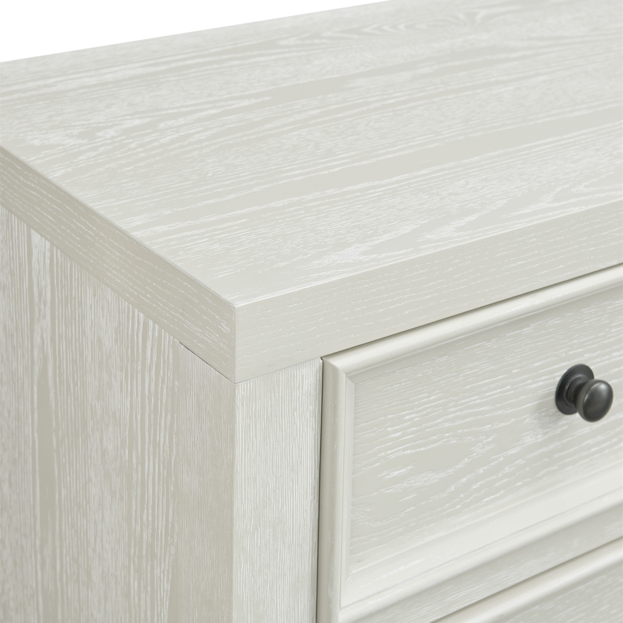 LiviNest White Nightstand with USB Charging: 3-Drawer Bedside Table for Small Spaces - Modern Bedroom Storage Cabinet for Remote Workers & Home Office Use