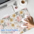 thumbnail image 4 of Long Mouse Pads for Desk,Pioneer Flower Floral Print Pattern Desk Mats on Top Of Desks, Desk Mouse Pad Extra Large with 3mm Non-Slip Base and Stitched Edge for Gaming,Office,Work,Home 35.4"x15.7", 4 of 6