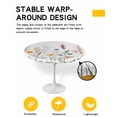 thumbnail image 2 of nqOlkjepod Spring Floral Round Tablecloth, Fitted Table Cover with Elastic for 45"-54" Round Tables, Summer Flower Botanical Elegant Table Cloth Outdoor Indoor Dinning Party Waterproof Tablecloths, 2 of 6