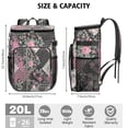 thumbnail image 3 of Travel Cooler Bag - Pioneer Flower Floral Print Pattern Camping Beer Cooler Backpack with Bottle Opener- Waterproof Insulated Picnic Backpacks - Cooler Bag for Beach, 3 of 6