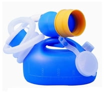 Blue Men's 2000ML Portable Twoport Potty Pee Bottle Male Urinal Collector for Hospital Camping Car Travel Toilet Urinal