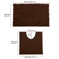 thumbnail image 4 of Alfombras de Baño Luxurux Sin Resbalón Súper Suave Chenille de Baña de Baño de Lujo Juego de Contono, Alfombra de Ducha de Lujo Suave +Tocador. LuxUrux tapetes para baño, 4 of 5