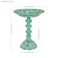 thumbnail image 6 of Sunnydaze Backyard Beauty Freestanding Cast Aluminum Outdoor Bird Bath, Green Patina, 6 of 12