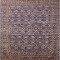 thumbnail image 1 of Ahgly Company Machine Washable Indoor Square Industrial Modern Chestnut Brown Area Rugs, 5' Square, 1 of 7