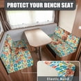 thumbnail image 2 of XYZCANDO Camper Cushions Cover, Compatible with RV Couch, Camper Cushion Slipcover for Bench RV Dining Table Washable, Calf and Floral Pattern, 2 of 7