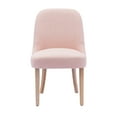 thumbnail image 3 of Contemporary Water and Stain Resistant Boucle Fabric Upholstered Dining Side Chair, Dusty Peach, 3 of 5
