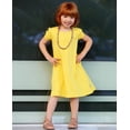 thumbnail image 2 of Made in USA Girls Soft Cotton Short Sleeve Puff Sleeve Dress, 2 of 8