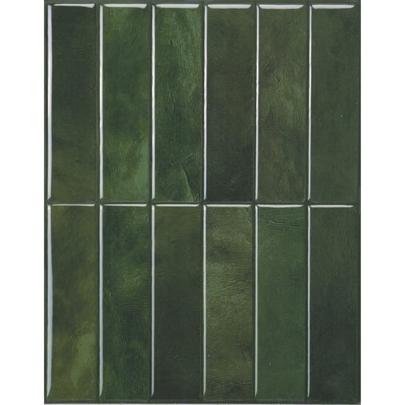 SMART TILES Protector contra salpicaduras para despegar y pegar - 5 hojas de 11.43"" x 9"" - Protector contra salpicaduras adhesivo 3D para azulejos de pared de cocina y baño