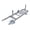 Silver#9, variant on Rooftop Cargo Carrier Basket Motoring Roof Rack,Top Mount Roof Rack 64" black steel,