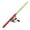 Red, variant on Portable Mini Carbon Fiber Sea Fishing Rod Detachable Telescopic Ice Raft Fish Pole for Outdoor Travel Fishing - Colorful Aluminum Alloy Handle