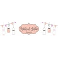 thumbnail image 2 of Hanging Mason Jars Wedding Water Bottle labels Engagement Party Birthday, 2 of 4