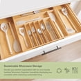 thumbnail image 3 of Organizador de cocina KitchenEdge Premium Silverware Bamboo, 3 of 6