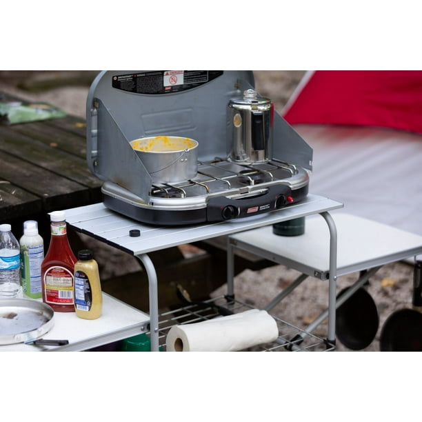 Ozark trail deluxe portable camp kitchen table and grill stand online