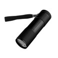 thumbnail image 4 of Linterna portátil UV de 9LED, luz púrpura, antideslizante, retroiluminación de 395nm (negro), 2 uds., 4 of 8