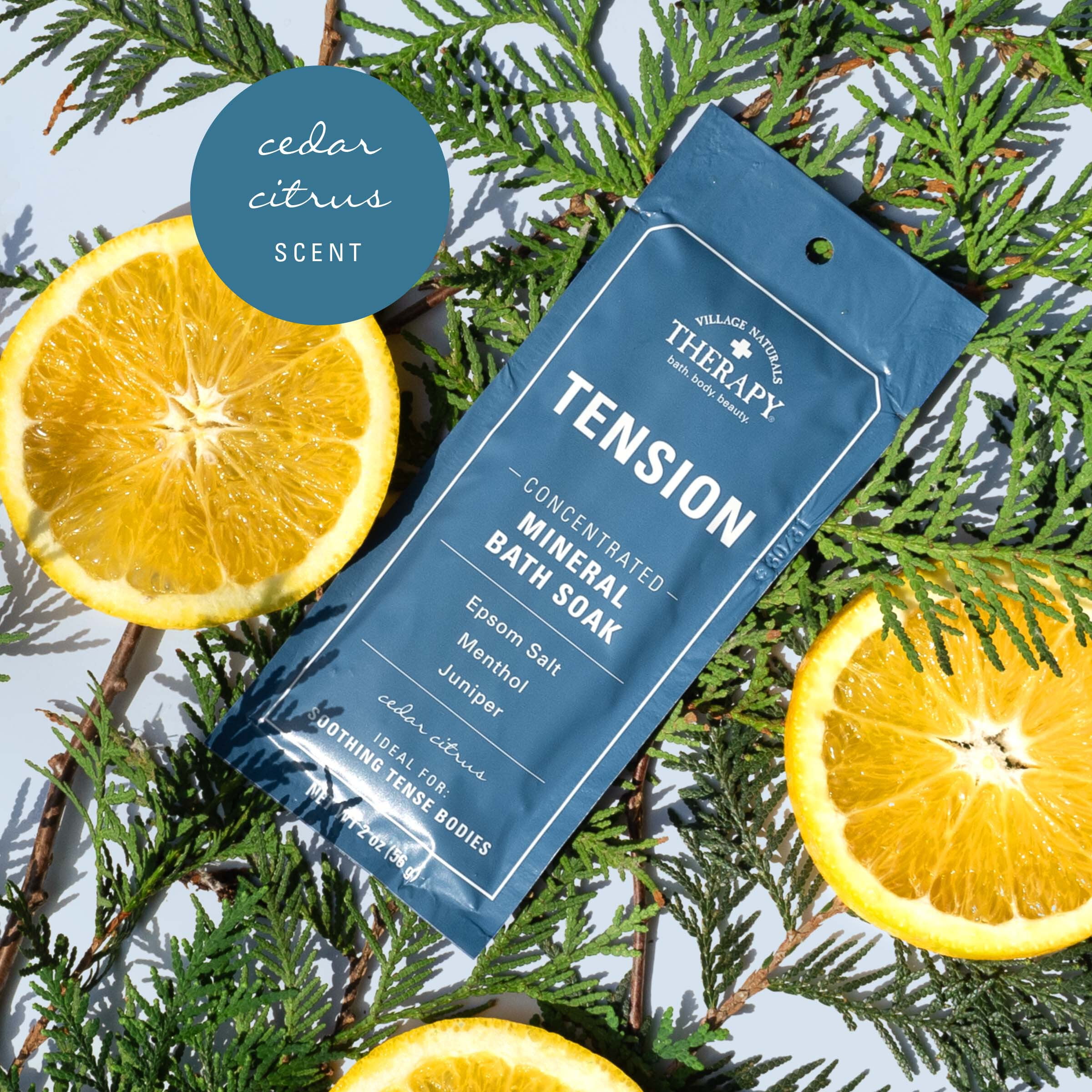 Village Naturals Therapy Tension Relief Concentrated Mineral Bath Soak