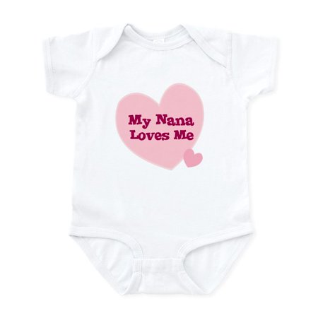 

CafePress - My Nana Loves Me Infant Creeper - Baby Light Bodysuit Size Newborn - 24 Months