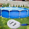 thumbnail image 5 of BEMS-1 pieza de piscina inflable, lavabo para baño de pies, PVC, redondo, blanco, 5 of 5