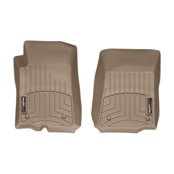 WeatherTech Custom Fit FloorLiners compatible with 2008-2009 Pontiac G8 - 1st Row (Driver & Passenger), Tan