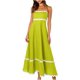 thumbnail image 3 of Vestidos de verano para mujer 2024 con tirantes finos, estilo bohemio, fluido, para vacaciones en la playa, vestido informal sin mangas, vestido largo sin mangas, 3 of 5
