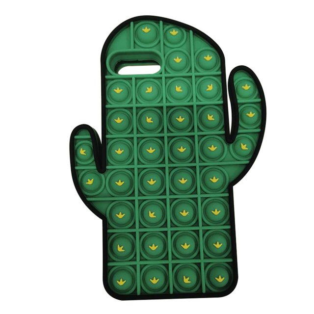 Estuche para teléfono MUXIY Stress Toys Cactus para 7/7plus Push Bubble
