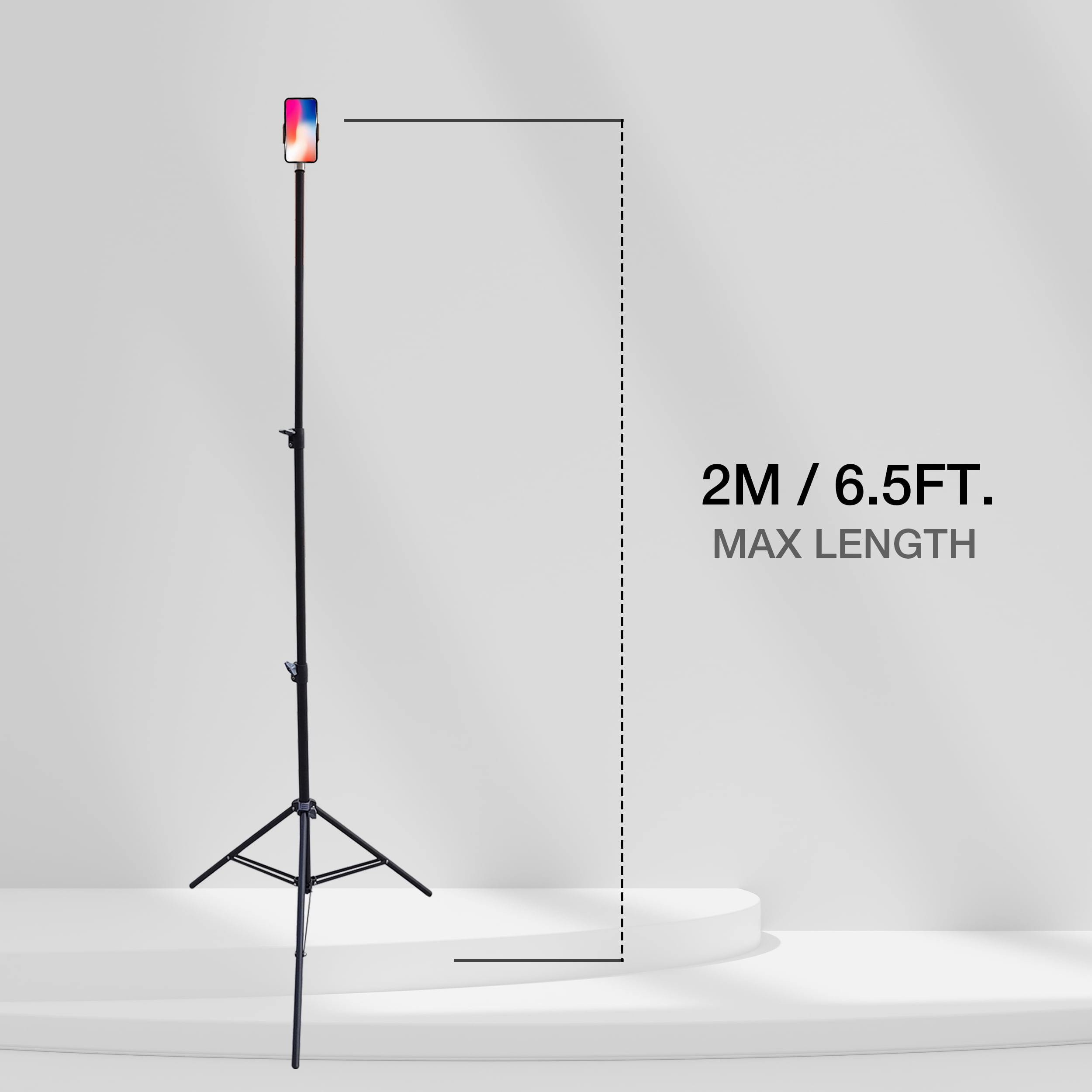 Dawot Phone Tripod Stand, 78in Extendable and Lightweight Frosted Tripod Stand Cell Phone Mount Holder Wireless Remote for iPhone & Android Phone Photography, Video Recording, Vlogging