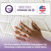NapQueen Victoria 12 Twin-XL, Gel Infused Memory Foam and Pocket Spring Hybrid Mattress in a Box, Adult
