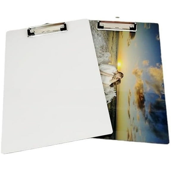 5 Pack Sublimation Blank A5 MDF Board Clip 8.9 '' x 6.5 '' Wooden Folder Writing Pad Office Products