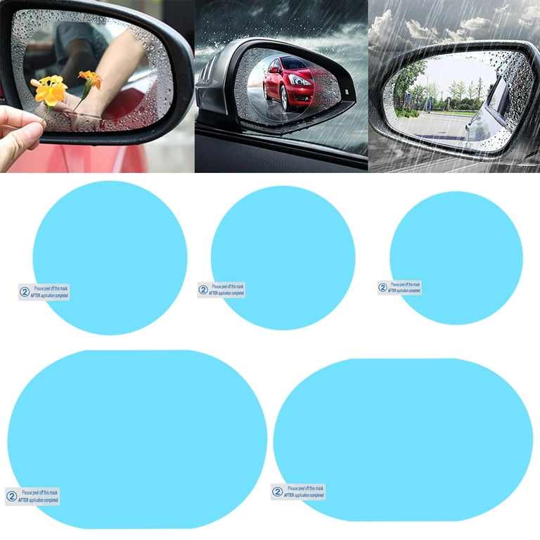 GENEMA Car Rear View Mirror Rainproof Film Anti-Fog Clear Protective Window  Sticker 