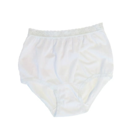 Carole - Carole Women's White Nylon Lace Trim Panties Size 11 (3-Pack ...