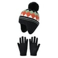 thumbnail image 4 of Hwmodou Toddler Winter Hat Children Trendy Hat Gloves Hairball Colored Shaped Knitted Woolen Hat Kids Beanie, 4 of 4