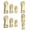 Gold, variant on 9Pcs Zipper Pull Replacement 3 Sizes Zipper Repair Zippers Tab Repair for Luggage, Zippers Slider Pull Tab for Backpack Jacket Suitcase Coat Handbags (Gold)