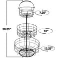 thumbnail image 6 of Sorbus 3-Tier Countertop Fruit Basket Holder & Decorative Bowl Stand — Perfect for Fruit, Vegetables, Snacks, Household Items, and Much More (Black), 6 of 8